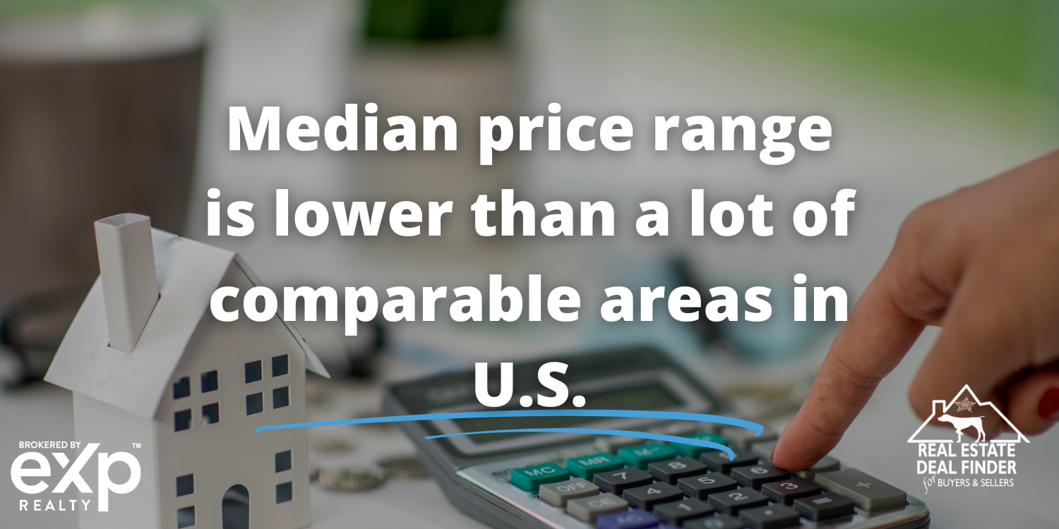 median price range homes for sale are $225,000